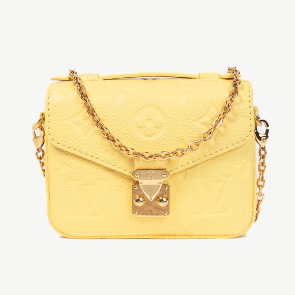 Louis Vuitton Micro Metis Jaune Monogram Empreinte Leather Mini Bag - Picture 1 of 13